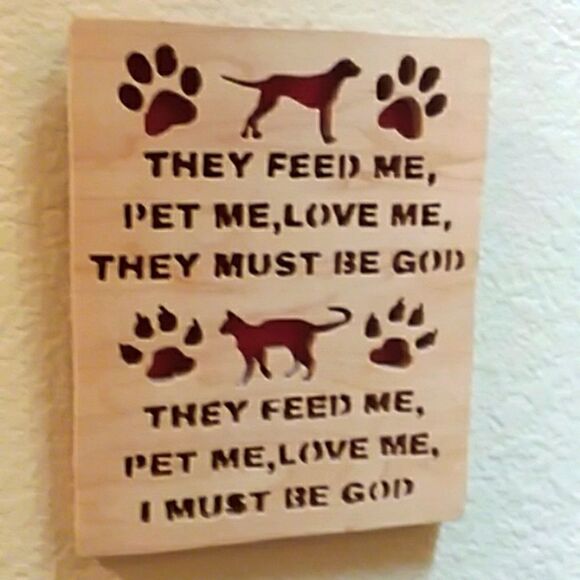 5/$15 Pet Wooden Wall Plaque - Picture 2 of 6